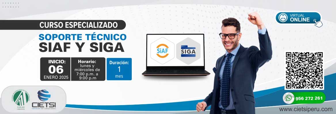 CURSO ESPECIALIZADO SOPORTE TÉCNICO SIAF y SIGA 2025